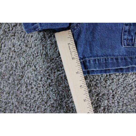 Old Navy Denim Shorts Womens 6 Blue Mid Rise Flap Pocket 90s - 3 inch inseam - Picture 5 of 7